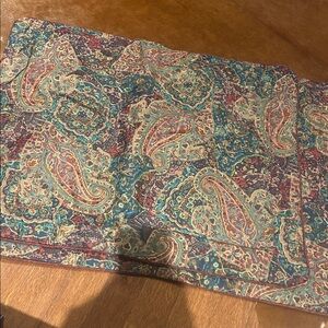 Paisley Patterned quilted shams